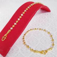 ราคา สร้อยข้อมือทอง สองกษัตริย์ ลายเม็ดมะยม หนัก2สลึง ยาว7นิ้ว สร้อยข้อมือไม่ลอก ไม่ดำ ชุบเศษทองเยาวราช ชุบทอง100 งานฝีมือจากช่างเยาวราช (17447830340)