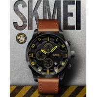 ราคา SKMEI แบรนด์แท้ ร้านไทยส่งเร็ว นาฬิกาผู้ชาย สายหนัง (17291851367)