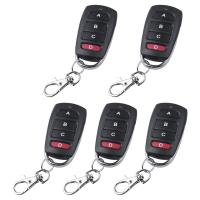 ราคา 5 Universal 433 MHZ Cloning Remote Control Keychain Kit Duplicates Remote Controls Replacement Garage Door Opener (20046974326)