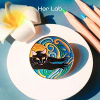 ราคา Her Lab Jewelry ภาพวาดสไตล์บานเกล็ดรอบดอกทานตะวันสิงโตแมวอมยิ้มเพทาย Multicolor คลาสสิกมุกเข็มกลัดโบราณขนาดใหญ่แก้วหินรอบเข็มกลัดเข็มกลัดศิลปะนูโวเครื่องประดับ ส่งเสริมการขาย พื้นฐาน ป้องกัน (15200531