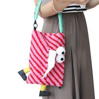 ราคา Car Tissue Holder Back Seat Cartoon Lambswool Car Hang On Tissue Bag for Travel Napkin Holder Camping Toilet Paper Holder Auto Backseat Paper Organizer for Car Truck Suv friendly (20798079257)
