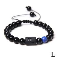 ราคา 12 Constellations Woven Bracelets 8mm Black Beads Stretchable Bangle Gifts Women For Men V1N4 (19659720055)