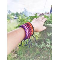 ราคา กำไลเชือกถัก ข้อมือเชือกเทียนถัก สายรูดปรับได้ ขนาด5 5มิล ไม่อมน้ำ ใส่ทนโดนน้ำได้ (19259137881)