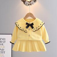 ราคา 2023 Spring Toddler Baby Girl Clothes Autumn Winter Children Knitted Sweater Dress Suit 2Pcs Kids Clothing For Girls Dress (18568053771)
