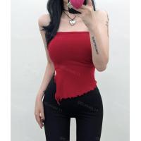 ราคา จัดแต่งทรงผมแบบเว้าเสื้อเกาะอกเปิดหลังปล่อยชายไม่เท่ากันพร้อมฟองน้ำเสริมทรวงอกเสื้อตัวในใส่ด้านในสีล้วนใส่แล้วดูผอมเพรียว (20880509921)