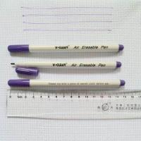 ราคา VCLEAR Blue Water Erasable Pen 3 Pcs Water Soluble Marker Pen For Cross Stitch Erasable Fabric Paint Marker Tools For Patchwork (20309784296)