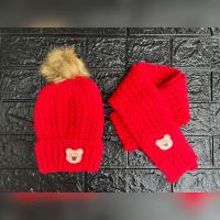 ราคา เซตกันหนาวเด็กหมวกผ้าพันคอใส่อุ่นเข้าชุดกัน5สีพร้อมส่ง (20487625466)