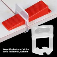 ราคา 20pcs 2mm Tile Leveler Base Ceramic Tile Spacer Clips Leveling System (20143093675)