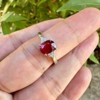 ราคา แหวนพลอยแท้ ประดับทับทิม ไพลิน ขนาด 6 8มิล ตัวเรือนเงิน925 ชุบเคลือบ White Gold บาร์ประดับเพชรสวิส CZ (21183167472)