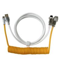 ราคา PS2 Cables Mechanical Keyboard Type C USB Aviator Cable Spring Aviation Coil Cord Connector Computer Wire Desktop Accessories (20429357280)