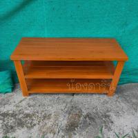 ราคา พร้อมจัดส่ง DR ชั้นวางของ ชั้นวางทีวีงานไม้สักแท้ ขนาด 100 40 สูง 50 ซม ชั้นวางหนังสือ สีย้อม ส้มอิฐ (19722277664)