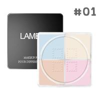 ราคา LAMEILA แป้งฝุ่น 4 ช่อง เนื้อเนียนบาง เกลี่ยง่าย ใช้ทาหลังจากลงรองพื้น ผิวหน้าดูสว่าง ล๊อคเครื่องสำอางให้ติดทน (11808154300)