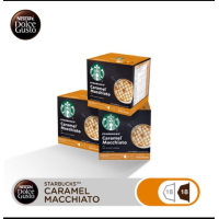 ราคา STARBUCKS BY NESCAFE DOLCE GUSTO CARAMEL MACCHIATO กาแฟดำ กาแฟนม กาแฟแคปซูล กาแฟสด กาแฟ starbucks แคปซูลกาแฟ starbucks 12แคปซูล กล่อง 3กล่อง (2741996825)