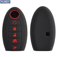 ราคา KLL For Nissan Rouge Murano Maxima Altima Sentra Pathfinder Qashqai Silicone Remote Key Case Fob Shell Cover 5 Button 2016 2019 (19895636130)