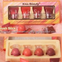 ราคา ลิป ลิปสติก ลิปเซต 4 แท่ง Kiss Beauty เซตน่ารักๆ (14248782292)