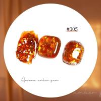 ราคา เล็บสีเหลืองอำพันออโรร่าเจาะกาวญี่ปุ่นกระป๋องเลื่อมกาวส่องไฟกระพริบใหม่แก้วยาทาเล็บกาว (15603639583)