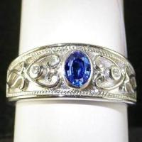 ราคา แหวนเงินแท้ 925 พลอยไพลิน Blue Sapphire น้ำหนัก 0 98 กะรัต สวยไฟดีค่ะ (394870096)