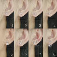 ราคา มินิมอลสีเงิน71 ต่างหูมินิมอลแบบติดหู ราคาต่อ1คู่ พร้อมแป้น ทับหลัง แบบโลหะทุกคู่ (18321473673)