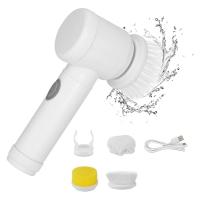 ราคา Cleaning Brush Plastic Cleaning Brush Wireless Kitchen Bathroom Household Cleaning Brush Rechargeable Spin Scrubber (20613735242)