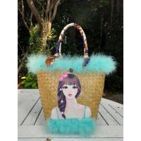 ราคา กระเป๋าสานกระจูดลายผู้หญิงขนาด 8 9 งานจริงสวยน่ารัก แถมผ้าผูกทุกใบ (7648939612)