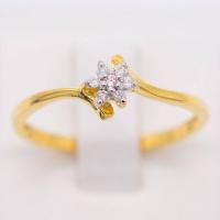ราคา Happy Jewelry แหวนเพชรของแท้ ดอกพิกุล ทองแท้ 9k 37 5 ขายได้ จำนำได้ ME543 (16835752063)