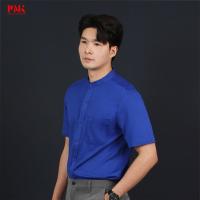 ราคา เสื้อเชิ้ตแขนสั้น Prima ยืดหยุ่น ยับยาก แห้งไว สีน้ำเงิน F04PE0007 PMKPOLOMAKER (16107038155)
