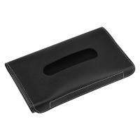 ราคา 1PC กล่องกระดาษทิชชูผ้าขนหนู Organizer PU หนังกระบังแสงประเภทที่ใส่กระดาษชำระ Auto จัดเก็บข้อมูลภายในตกแต่ง (7489104793)