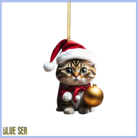 ราคา Bluesea จี้รูปแมวหมวกน่ารักสำหรับตกแต่งงานเลี้ยงคริสต์มาสเครื่องประดับต้นคริสต์มาสแขวนของแต่งบ้านรูปตุ๊กตาแมวตกแต่งคริสต์มาส (21022021921)