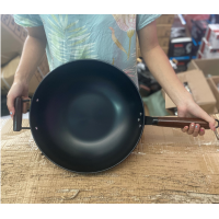 ราคา กระทะเหล็ก กระทะไนไตรด์ กระทะเหล็กดำ กระทะใบใหญ่ กระทะไปใหญ่ ไม่เป็นสนิม 黑铁锅 (11723729625)