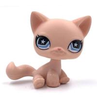 ราคา LPS CAT Rare Littlest pet shop Toys Mini Stands Short Hair Kitten Old Figures Collection Original Bobble head toys (20562455611)