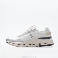 ราคา 5 colors and all genders 2023 Cloudnova Original Shock Absorbing Road Running Shoes Mens and Womens Sports Shoes Walking Training Shoes Jogging in the cloud white black red new Cru shoes (20344139001)