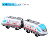 ราคา รถไฟไฟฟ้าแม่เหล็กพร้อมตุ๊กตาตัวเล็กๆไดคาสรถยนต์ของเล่นรางรถไฟไม้รองรับรถไฟรางไฟฟ้าสำหรับเด็ก (21152026622)