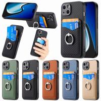 ราคา KISSCASE เคสลาย PU หนังคาร์บอนไฟเบอร์สำหรับ Iphone 15 Pro Max 14 13 12 11 Pro Max Plus 12 13Mini Xs Max XR X ที่ยึดแหวนช่องใส่การ์ดกระเป๋าสตางค์หนังกันกระแทก (20853768595)