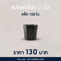 ราคา กระถางทรงแปดเหลี่ยม 2 นิ้ว แพ็ค 100 ใบ (15699799527)
