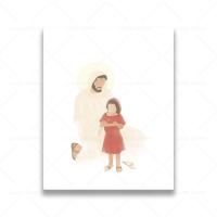 ราคา ภาพพระเยซูพิมพ์โปสเตอร์ของพระเยซูคริสต์โอบกอดการตกแต่งภาพวาดผ้าใบติดผนังพระเยซูสีน้ำ69F 0706 (19686911405)