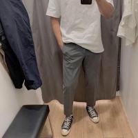 ราคา Bเทพ UNIQLO กางเกงแบบกางเกงขายาวทรงกระบอกตรงแนวลำลอง9จุดสำหรับทั้งหญิงและชายแบบญี่ปุ่น448662 452542 450275 (20747208948)