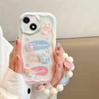 ราคา เคสสำหรับ IPhone 11 Pro Max 12 13 MIni 6 6S Plus 6 13พัดลมพกพาเคส3D ขอบโค้งมนแบบหยักกำไลข้อมือรูปโซ่สายนิ่มใส TPU เป็นที่นิยมในเกาหลีปกป้องเต็มรูปแบบน่ารักซิลิโคนกันกระแทกแฟชั่นคู่รักหรูหรา (205240540