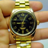 ราคา AMERICA EAGLE นาฬิกาข้อมือสุภาพบุรุษ สายสแตนเลส รุ่น AE020G GOLD BLAK ใหม่ (16465360792)