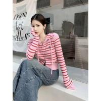 ราคา H H พร้อมส่ง เสื้อถัดไหมพรมแขนยาว ดีเทลมีฮู้ด ซิปรูดด้านหน้า ลายทาง M5328 C (20418954657)