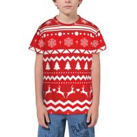 ราคา Christmas Deer T Shirt Short Novelty for Boys and Girl (20026147572)