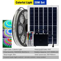 ราคา โคมไฟพลังงานแสงอาทิตย์เชิงเส้น IP67 ไฟตกแต่งกลางแจ้งหลายสี 10 เมตร 20 เมตร 30 เมตร 50 เมตร RGB รีโมทคอนโทรลไฟสายไฟพลังงานแสงอาทิตย์ (19540740307)