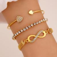 ราคา ชุดกำไลข้อมือสายโซ่หนาแฟชั่น3ชิ้น เซ็ตสำหรับผู้หญิงสร้อยข้อมือเงินโซ่ทองงูแนววินเทจเครื่องประดับแนวพังก์ Adwbaj (18616131468)