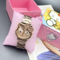 ราคา ใหม่ล่าสุด นาฬิกาคิตตี้ ข้อมือแฟชั่นน่ารัก นาฬิกาข้อมือผู้หญิง คิดตี้ สายเลส แถมฟรี กล่องลายคิตตี้ (12700001393)