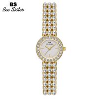 ราคา BS Bee Sister นาฬิกาผู้หญิงสุดหรูสายนาฬิกาสแตนเลสยี่ห้อเล็กสายนาฬิกาเพชรเต็มเรือนนาฬิกาข้อมือควอทซ์แฟชั่นลำลองกันน้ำของขวัญวาเลนไทน์ (20766420966)