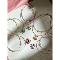 ราคา Flower n ribbin necklace สร้อยดินปั้นช่อดอกไม้ vadaa craftroom (20701327851)