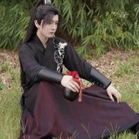 ราคา Hanfu ชุดคลุมผู้ชายแบบดั้งเดิมสไตล์จีนนักดาบเสื้อผ้าคอสเพลย์คู่ซามูไรญี่ปุ่นชุดจีนชาวบ้านโบราณ (19935340158)