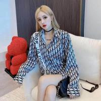 ราคา Dr เสื้อแขนยาวแจ็คเก็ตแฟชั่น DT เสื้อผู้หญิงพิมพ์ลายตัวอักษร (17783185685)