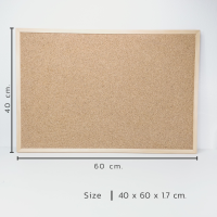 ราคา Cork Board รุ่น Pro กระดานไม้ก๊อก บอร์ดไม้ก๊อก กระดานDIY กระดานติดรูป กระดานปักหมุด บอร์ดติดประกาศ ก๊อกบอร์ด เมมโมบอร์ด บอร์ดติดรูป corkboard (17512114239)
