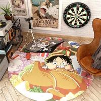 ราคา การ์ตูนวันพีชห้องนอนพรมวงกลมคอมพิวเตอร์ศึกษาพรมเช็ดเท้าวงกลมเก้าอี้หมุน (20139074992)