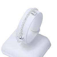 ราคา สร้อยข้อมือเงิน ลายกระดูกงูกลม ประดับจี้รูปหัวใจสลับกระพรวน น้ำหนัก 1 บาท ยาว 7 นิ้ว ชุบเงินแท้ 925 สินค้าขายดี (16475613380)